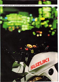 Katana 750 Road Test